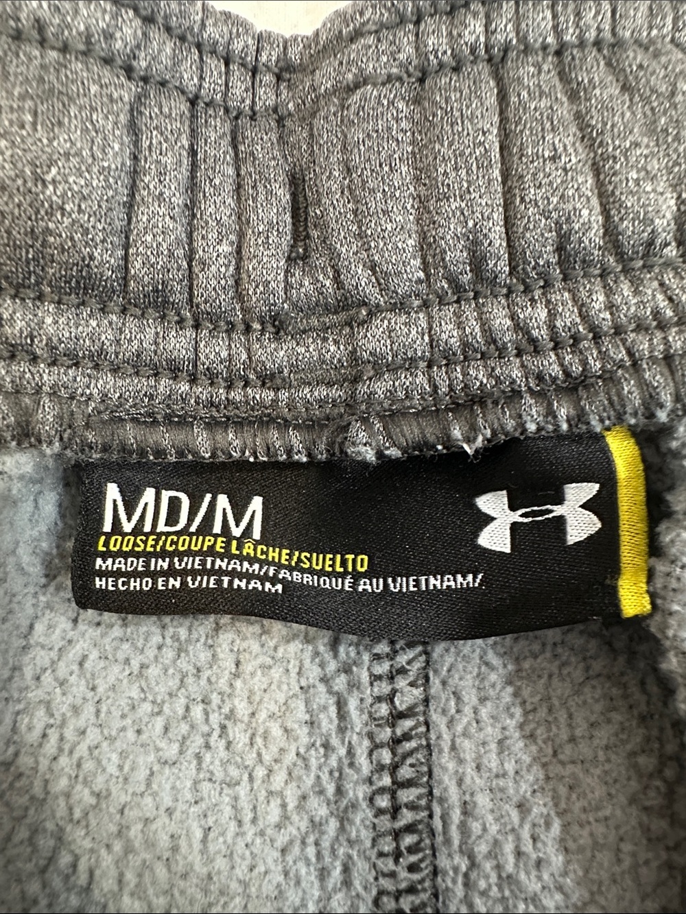 Under Armour Storm 1 Medium Loose Gray Black Athletic Pants Like New Sweatpant - Picture 2 of 6